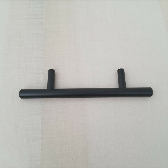 3/8" Slim Line Cosmas Euro Style Bar Pull Flat Black finish Pulls #404-030FB New - Picture 2 of 4